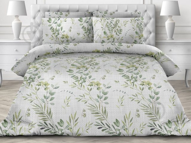 Комплект постельного белья 2.0 Евро Флорис серый Ecotton - фото 1 Комплект постельного белья 2.0 Евро Флорис серый Ecotton - фото 1