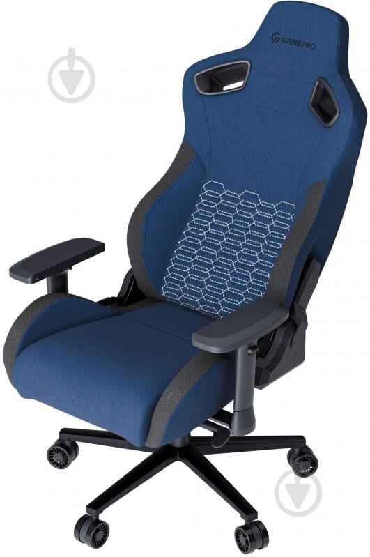 Крісло ігрове GamePro GC900DB Size XL Fabric Dark Blue - фото 6