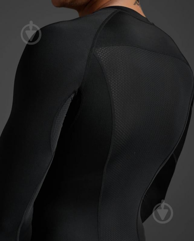 Футболка 2XU Core Compression Long Sleeve MA6398a_BLK/NLO р.S черный - фото 5 Футболка 2XU Core Compression Long Sleeve MA6398a_BLK/NLO р.S черный - фото 5
