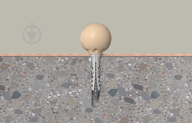 Обмежувач ходу дверей fischer TS 8BG (534128) бежевий - фото 4