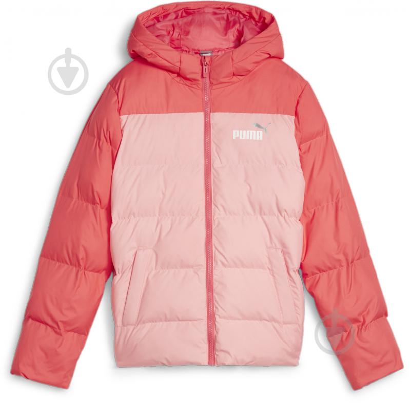 Пуховик Puma COLOURBLOCK POLYBALL HOODED JACKET 84986063 рожевий - фото 1