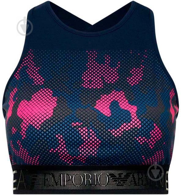 Бра EA7 JERSEY SPORT BRA 6HTH52-TJ8GZ-2541 р.M синий - фото 1