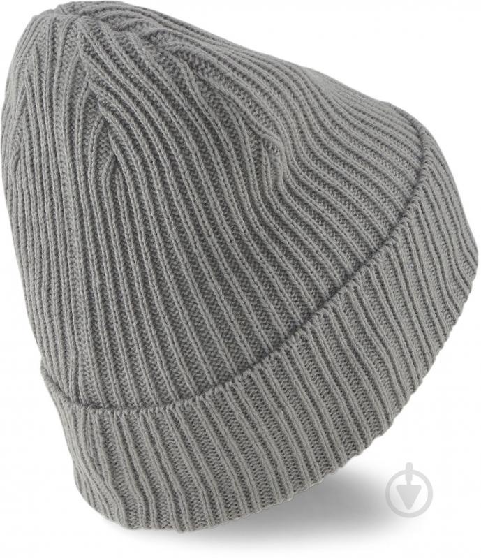 Шапка Puma RIBBED CLASSIC CUFF BEANIE 02403803 р.one size серый - фото 2