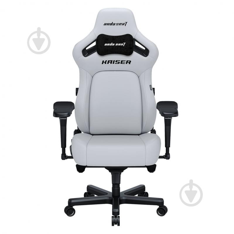 Крісло ігрове Anda Seat Kaiser 4 Size L White Premium PVC білий - фото 1