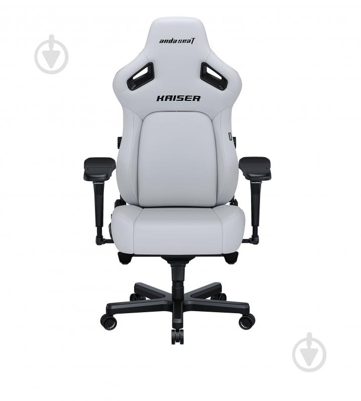 Крісло ігрове Anda Seat Kaiser 4 Size L White Premium PVC білий - фото 2
