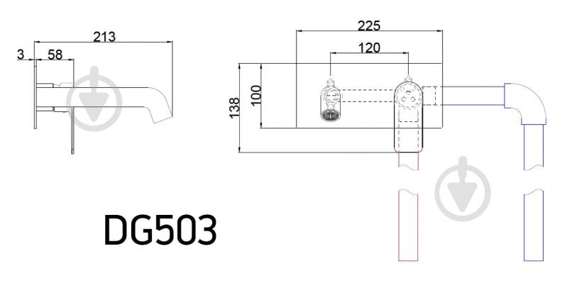 Смеситель для умывальника AiM скрытого монтажа черный-матовый DG503 matte black - фото 2 Смеситель для умывальника AiM скрытого монтажа черный-матовый DG503 matte black - фото 2