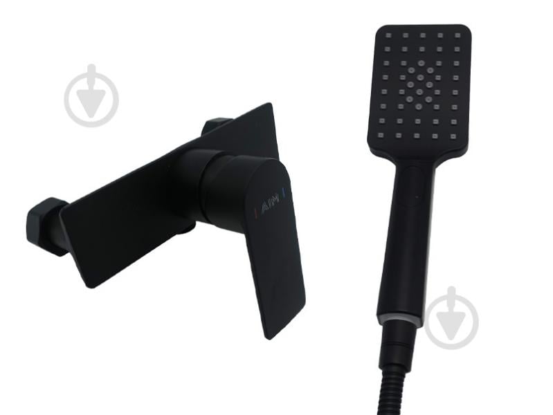 Смеситель для душа AiM черный матовый DG01140 matte black - фото 1