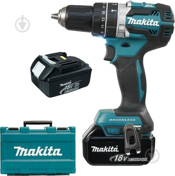 Шуруповерт ударний акумуляторний Makita DHP484RFE - фото 3