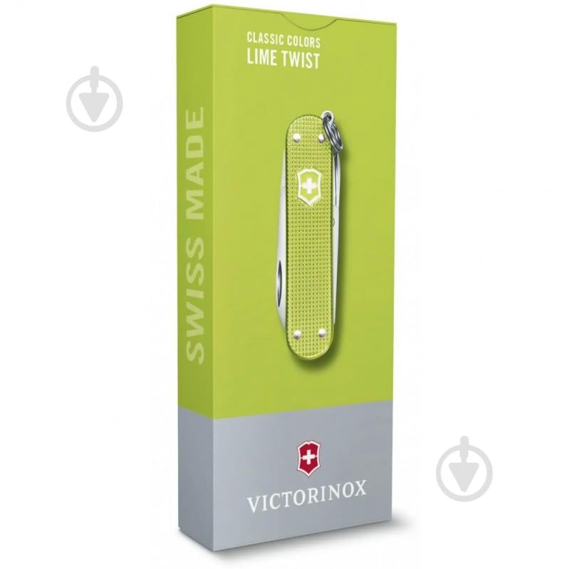 Ніж швейцарський Victorinox Classic Sd Lime Twist 0.6221.241G 94355 - фото 4