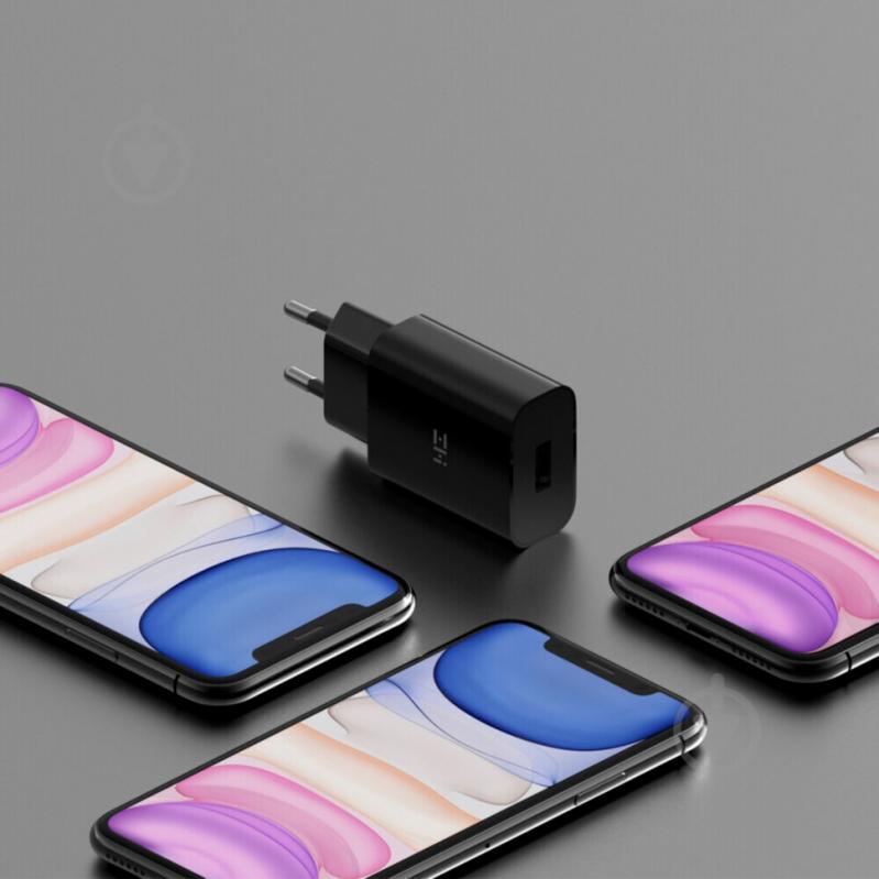 Сетевой адаптер ZMI QC3.0 fast charging charger balck - фото 3 Сетевой адаптер ZMI QC3.0 fast charging charger balck - фото 3
