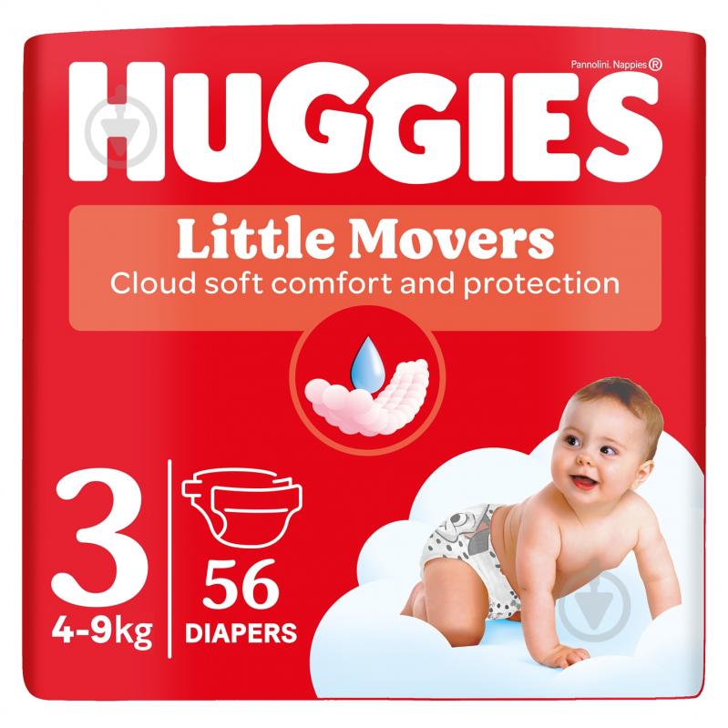 Подгузники Huggies Ultra Comfort Unisex 3 4-9 кг 56 шт. - фото 1