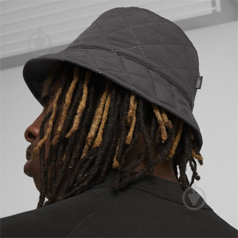 Панама Puma PRIME OVERPUFF BUCKET HAT 02488901 р.L-XL черный - фото 4