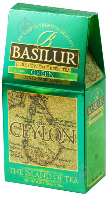 Чай зелений Basilur Чайний острiв Цейлон Зелений 100 г - фото 1