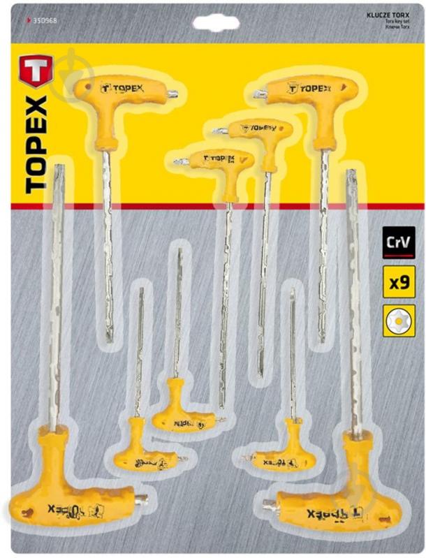 Набір ключів шестигранних Topex 35D968 - фото 2