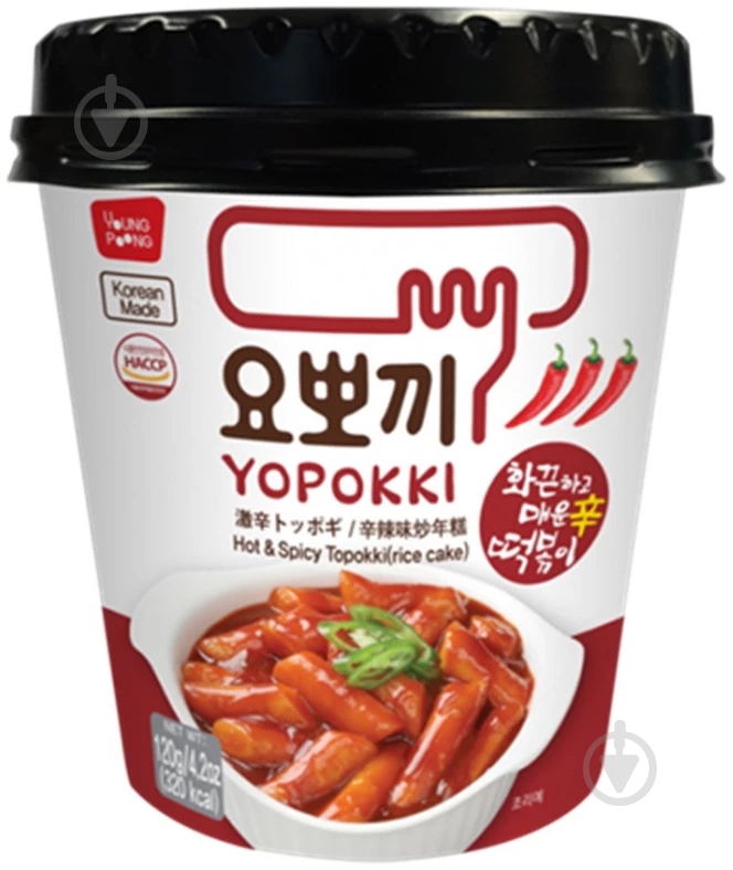 Токпокки HOT & SPICY ТМ YOPOKKI 120 г - фото 1 Токпокки HOT & SPICY ТМ YOPOKKI 120 г - фото 1
