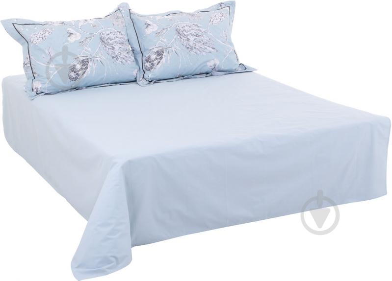 Комплект постельного белья Feather 1,5 голубой La Nuit - фото 2 Комплект постельного белья Feather 1,5 голубой La Nuit - фото 2