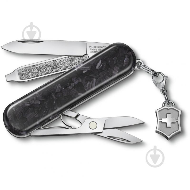 Нож швейцарский Victorinox CLASSIC SD Brilliant Carbon 0.6221.90 99227 - фото 1