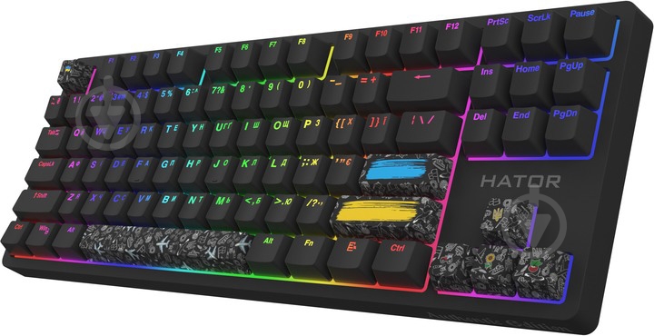 Клавиатура игровая Hator Rockfall 2 Mecha TKL Authentic Edition (HTK-530) black - фото 2