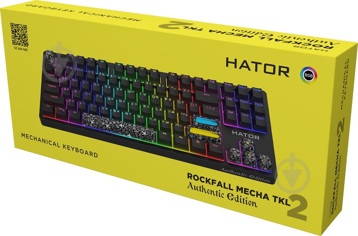 Клавиатура игровая Hator Rockfall 2 Mecha TKL Authentic Edition (HTK-530) black - фото 7