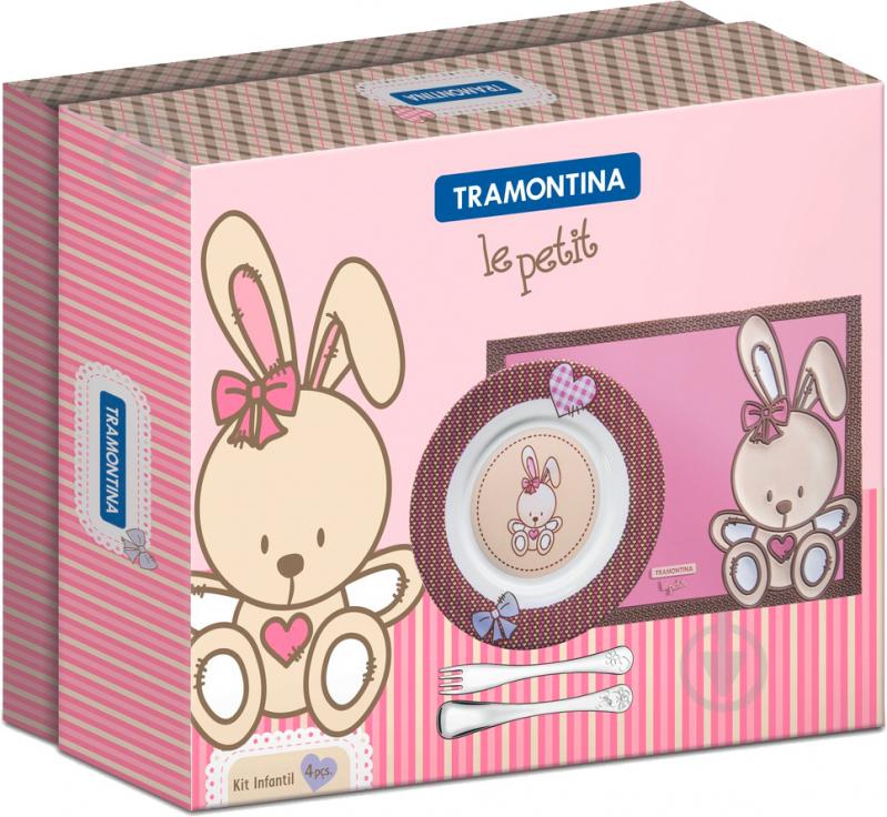 Набір столових приборів дитячий Tramontina Baby Le Petit Pink 4 предмета 64250/685 - фото 3