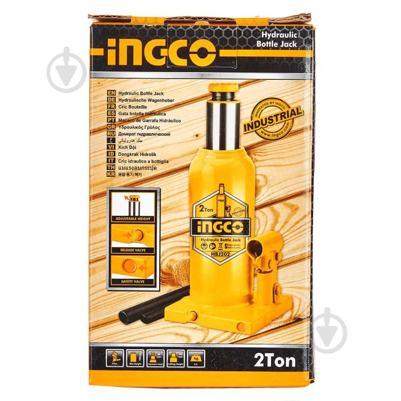 Домкрат гидравлический INGCO 2 т. высота 180-333 мм 2 т - фото 9