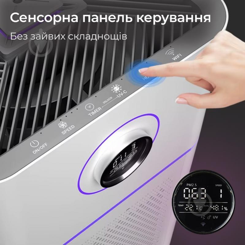 Зволожувач та очищувач повітря Aello (А12) - фото 8