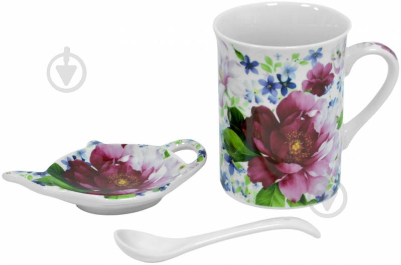 Набор для чая Keramia Шиповник 3 предмета 24-198-065 - фото 1