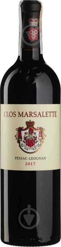 Вино Clos Marsalette виноградне натуральне сухе червоне 2017 0,75 л - фото 1 Вино Clos Marsalette виноградне натуральне сухе червоне 2017 0,75 л - фото 1