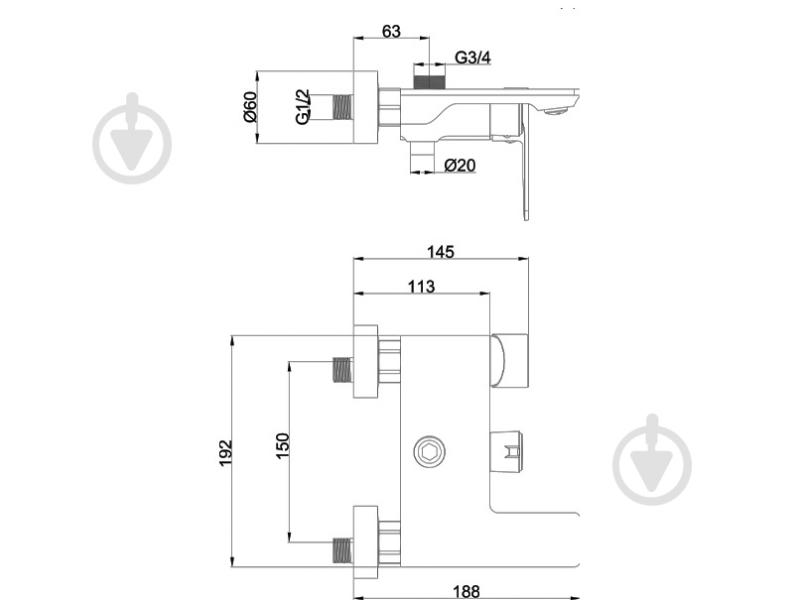 Душевая система AiM мультирежимная хром DG01144-5 chrome - фото 4