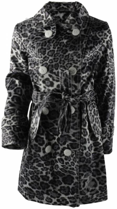 Плащ для девочки Alisa Line Ромашка Леопард р.134 черный с белым 1,31004200000005E+15 - фото 1