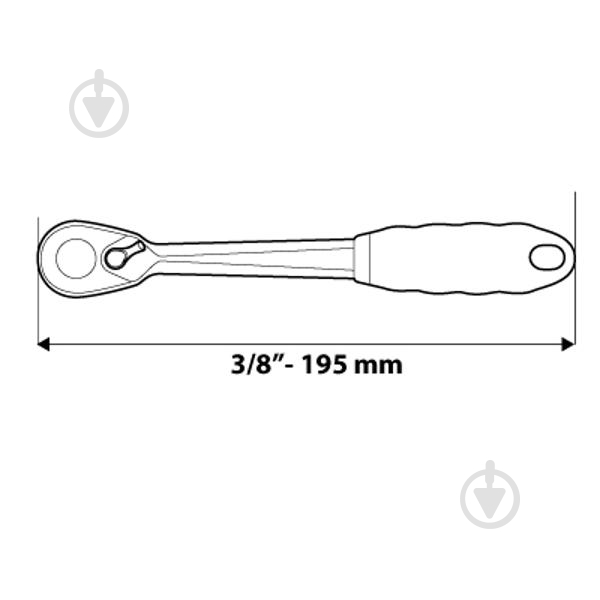 Ключ NEO tools 3/8"(F)×1/4"(M) 08-507 - фото 2