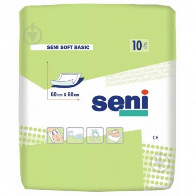 Пелюшки одноразові Seni SOFT BASIC 60х60 см 1068 - фото 1