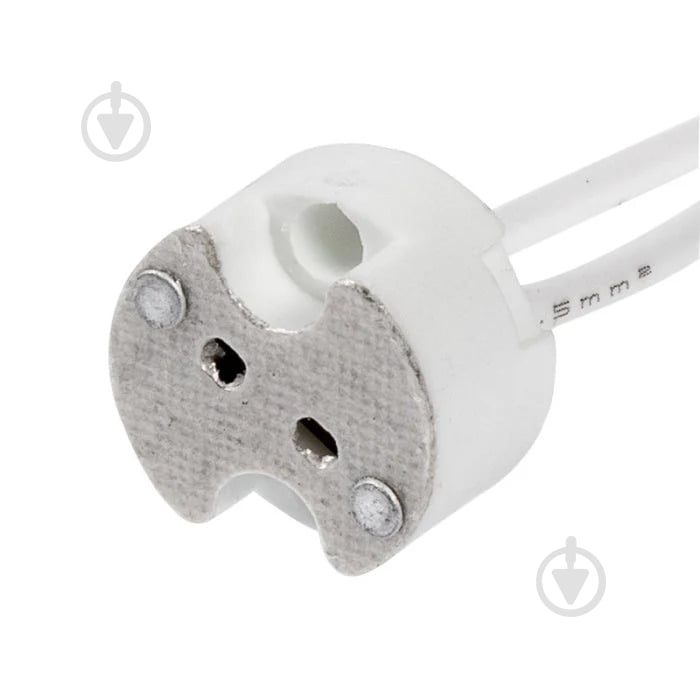 Патрон електричний G5,3 Luminaria із проводом GU5.3 кераміка білий SOCKET GU5.3 - фото 1