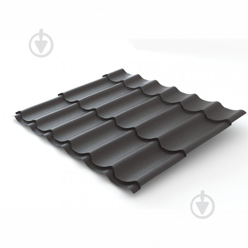 Металлочерепица матовая PSM PROFILE 1180x1200 мм RAL 8019 тёмно-коричневая - фото 2 Металлочерепица матовая PSM PROFILE 1180x1200 мм RAL 8019 тёмно-коричневая - фото 2