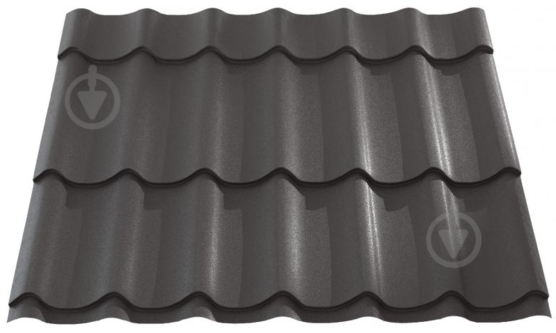 Металлочерепица матовая PSM PROFILE 1180x1200 мм RAL 8019 тёмно-коричневая - фото 1 Металлочерепица матовая PSM PROFILE 1180x1200 мм RAL 8019 тёмно-коричневая - фото 1