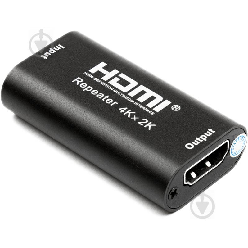 HDMI-ретранслятор PowerPlant 1.4V до 40 м 4K/30hz (HDRE1) черный (CA912537) - фото 3