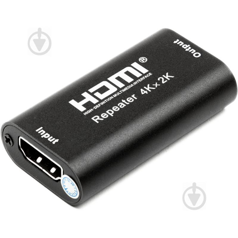 HDMI-ретранслятор PowerPlant 1.4V до 40 м 4K/30hz (HDRE1) черный (CA912537) - фото 2