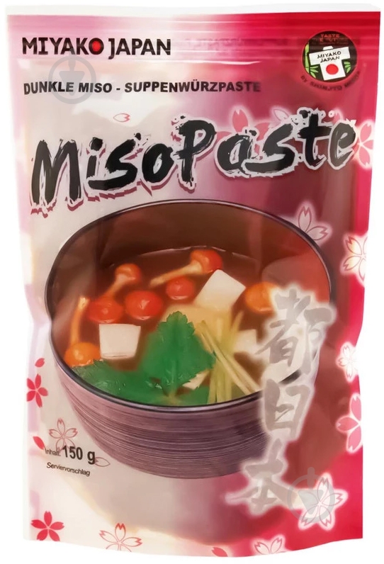 Паста Miyako мисо темная 150 г - фото 1 Паста Miyako мисо темная 150 г - фото 1