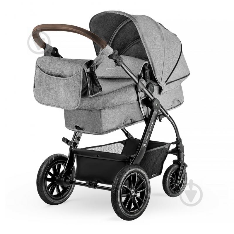 Коляска 3 в 1 Kinderkraft Moov Gray Melange KKWMOOVGRYM0NC - фото 2