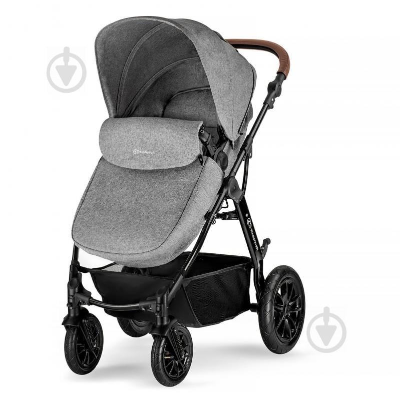 Коляска 3 в 1 Kinderkraft Moov Gray Melange KKWMOOVGRYM0NC - фото 7