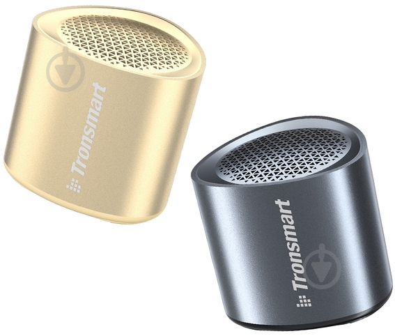 Акустическая система Tronsmart Nimo Mini Speaker Polar Black + Nimo Mini Speaker Gold 1.0 (994703) - фото 2