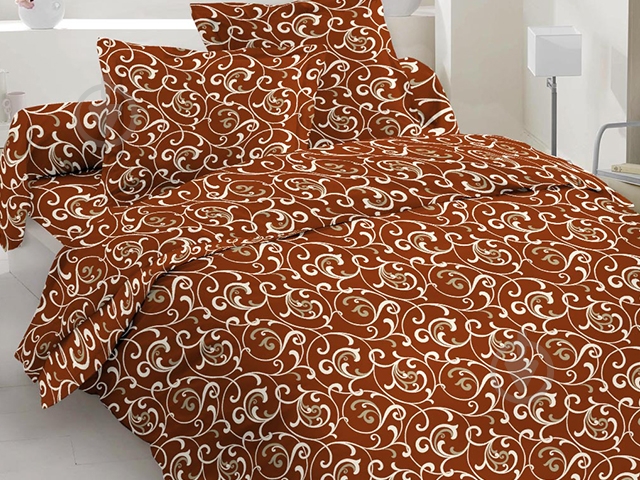 Комплект постельного белья 2.0 Евро коричневый Ecotton - фото 1 Комплект постельного белья 2.0 Евро коричневый Ecotton - фото 1