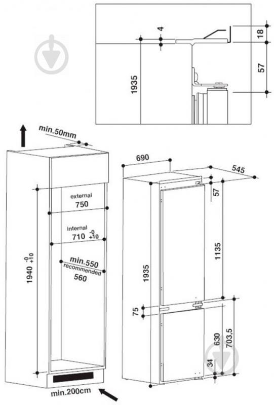 УЦЕНКА! Встраиваемый холодильник Whirlpool SP40 801 EU (УЦ №10) - фото 43