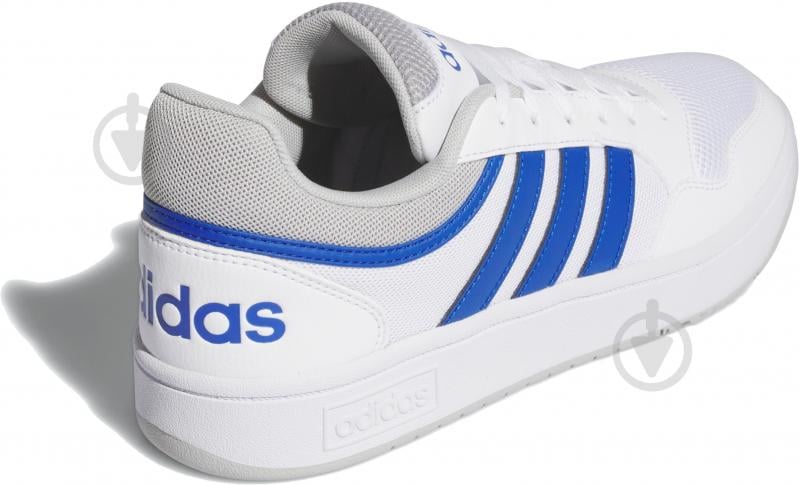 Кросівки чоловічі демісезонні Adidas HOOPS 3.0 SUMMER IG1487 р.41 1/3 біло-сині - фото 4