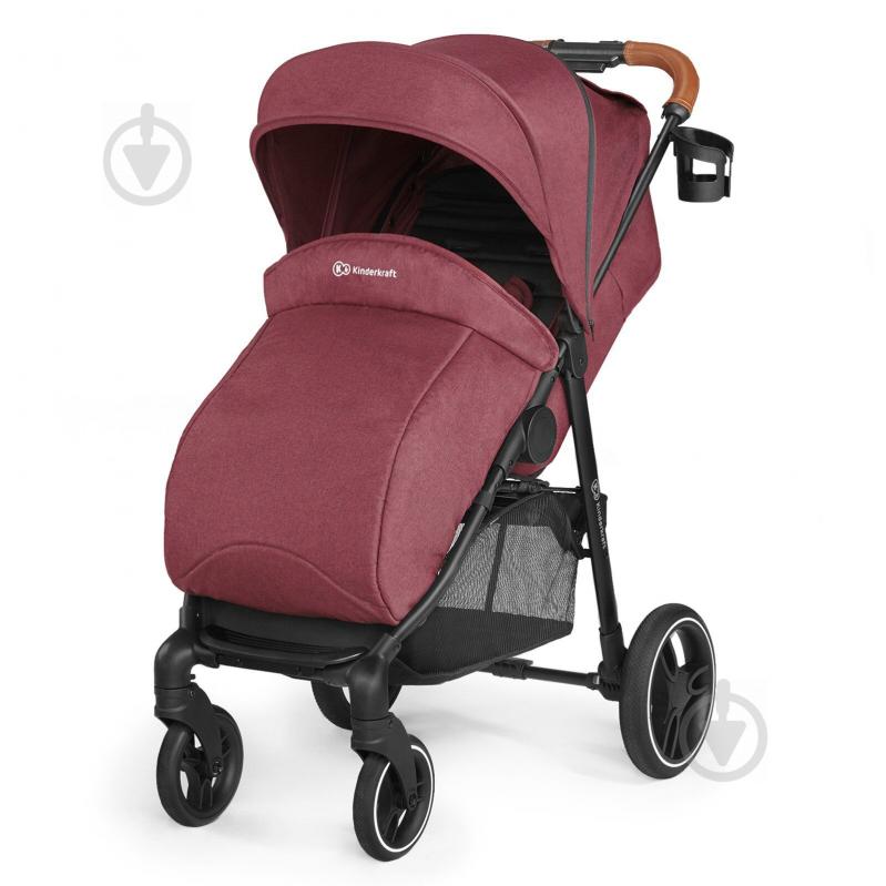 Коляска прогулочная Kinderkraft Grande LX Burgundy KKWGRANBRG00LX - фото 8