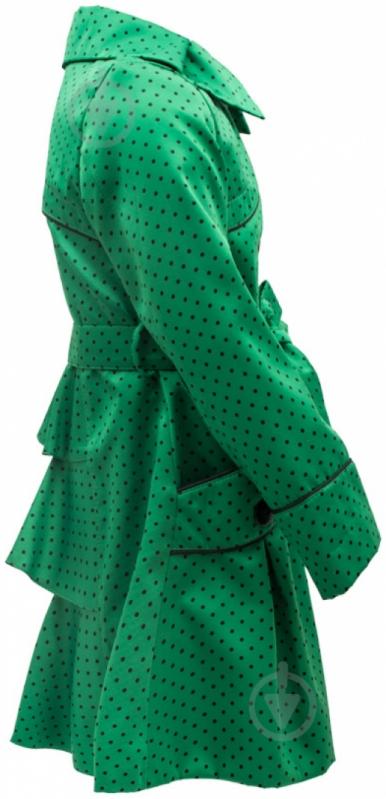 Плащ для девочки Alisa Line Хризантема Горох р.134 зеленый 1,30002500000005E+15 - фото 2