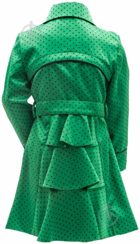 Плащ для девочки Alisa Line Хризантема Горох р.134 зеленый 1,30002500000005E+15 - фото 3
