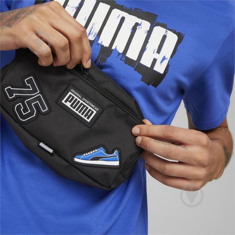 Сумка на пояс Puma PUMA PATCH WAIST BAG 07951501 черный - фото 5