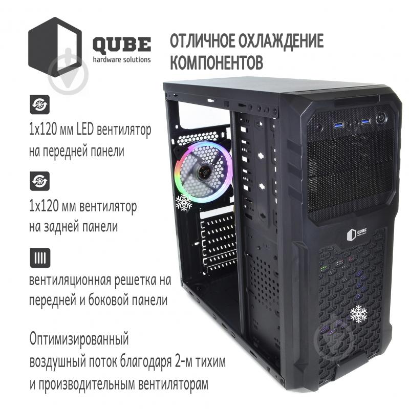 Корпус QUBE QB27A Black (QB27A_WCNU3) - фото 6