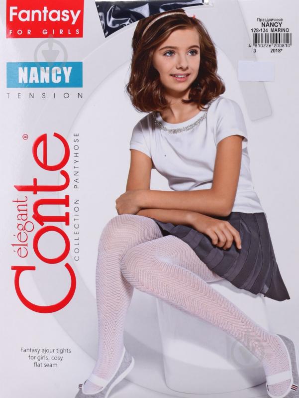 Колготки для девочек Conte-Kids Ce Nancy Marinoр.128 темно-синий - фото 1 Колготки для девочек Conte-Kids Ce Nancy Marinoр.128 темно-синий - фото 1